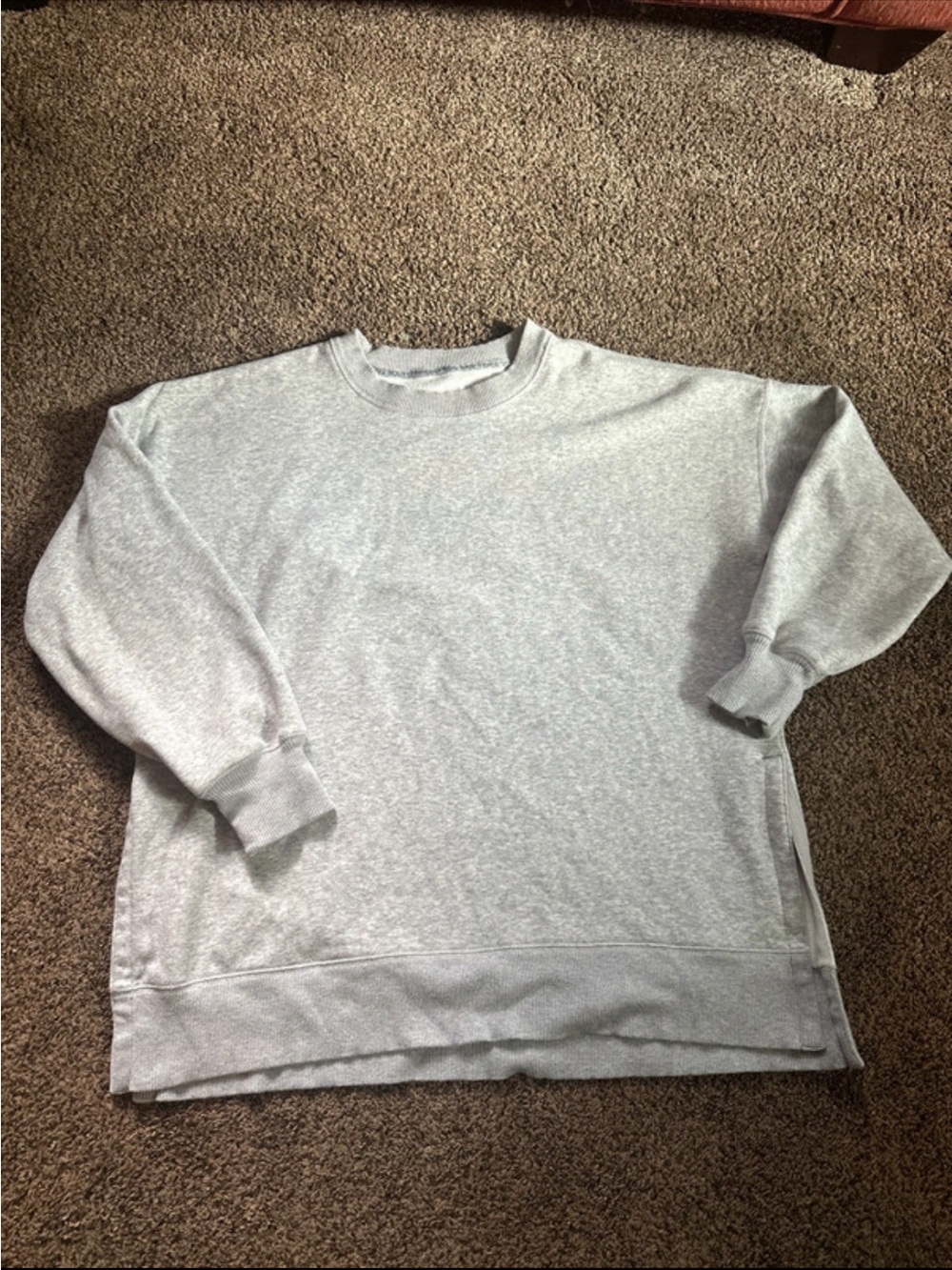 aerie Light Gray Crewneck Sweatshirt